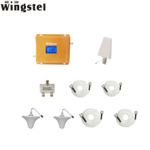 Wingstel Triband GSM 2G 3G 4G Mobile Network Signal Booster Cell Phone Signal Repeater with 2 Indoor Antennas